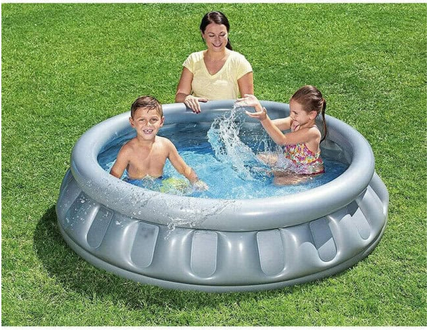 Piscina Gonfiabile Astronave SpaceShip Esterno Fuori Terra 152x43 cm Mare 7