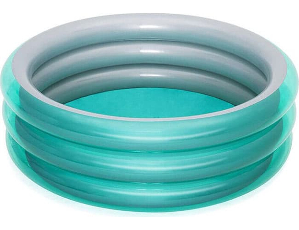 Piscina Gonfiabile Per Bambini 3 Anelli Vasca 170x53 cm Piscinetta Giardino
