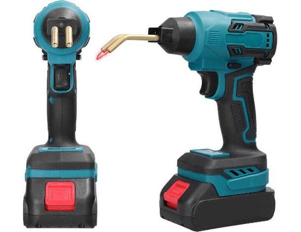 Saldatrice Plastica Saldatura Saldatore Senza Fili Doppia Batteria 18V 4.0Ah...