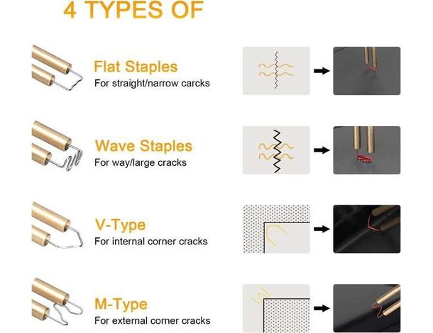 Saldatrice Plastica Saldatura Saldatore Senza Fili Doppia Batteria 18V 4.0Ah...