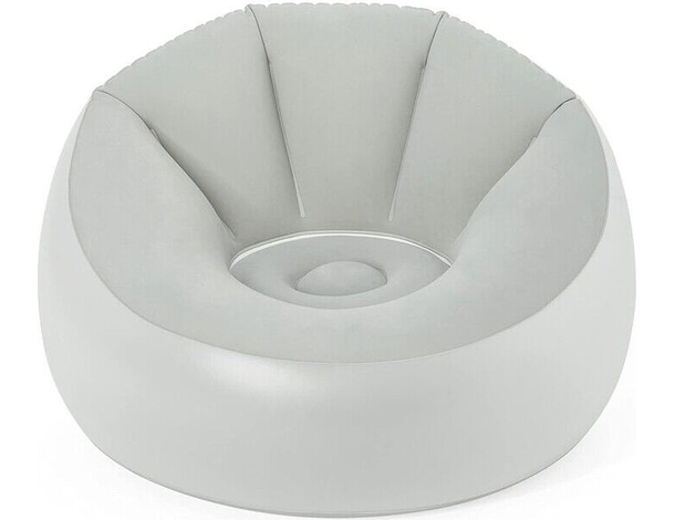 Poltrona Gonfiabile Floccata cm 102x97x71 Pouf Led Multicolor Bestway Esterno...