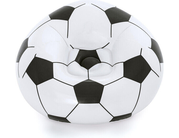 Poltrona Pallone Da Calcio Poltroncina Soccer 114x112x66cm Sedia Bestway...