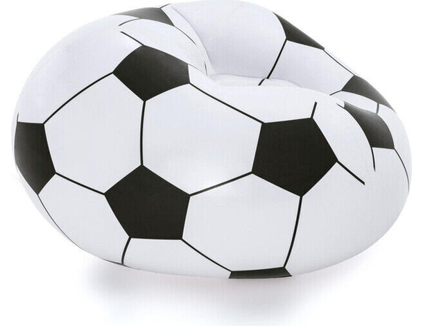 Poltrona Pallone Da Calcio Poltroncina Soccer 114x112x66cm Sedia Bestway...