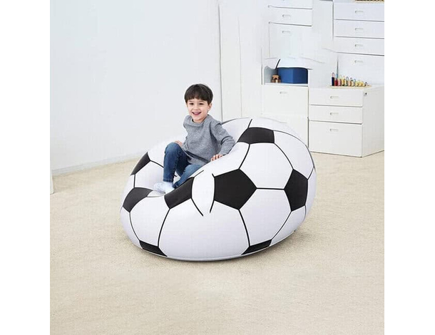 Poltrona Pallone Da Calcio Poltroncina Soccer 114x112x66cm Sedia Bestway...