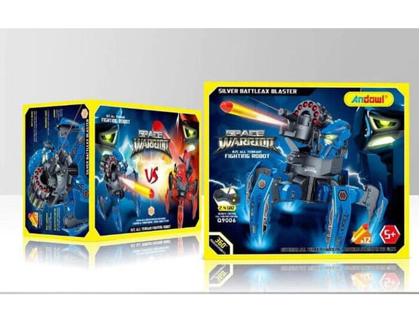 Robot Giocattolo Interattivo Telecomandato a Batteria Spara Freccette Bambini...