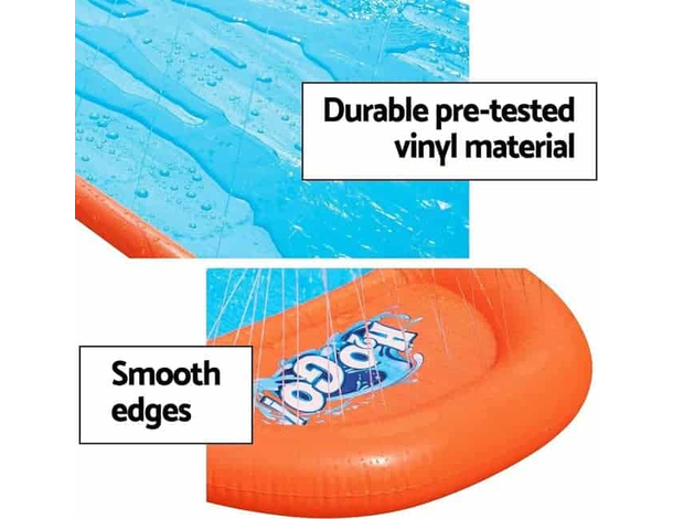 Acqua Scivolo Ferroviario 1 Corsia Bambini 488cm Gioco Esterno Giardino...