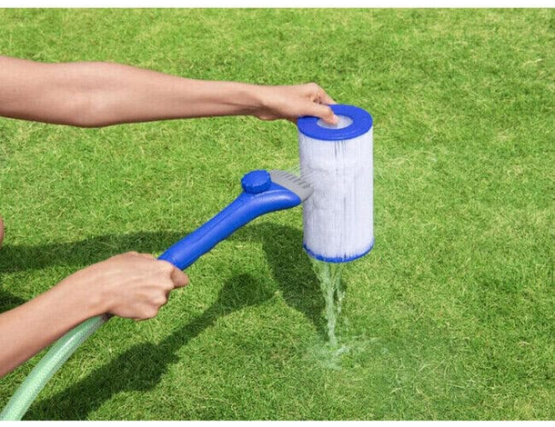 Pulitore a Pettine per Filtro Piscina Pulizia Cartuccia Piscine Bestway 58662...