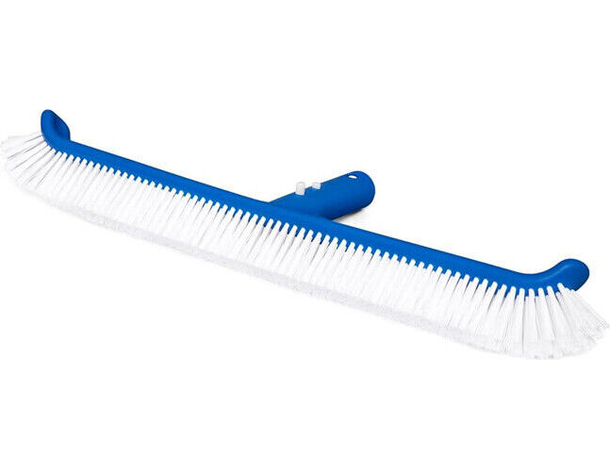 Spazzola per Pulizia Pareti Fondo Piscina 45 cm con Setole Dure Attacco a Clip
