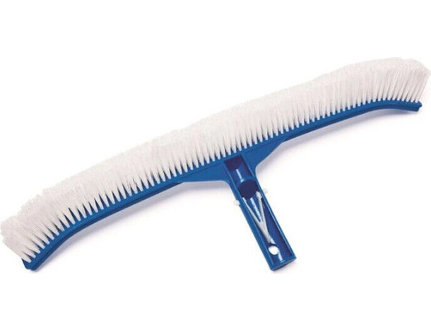 Spazzola per Pulizia Pareti Fondo Piscina 45 cm con Setole Dure Attacco a...
