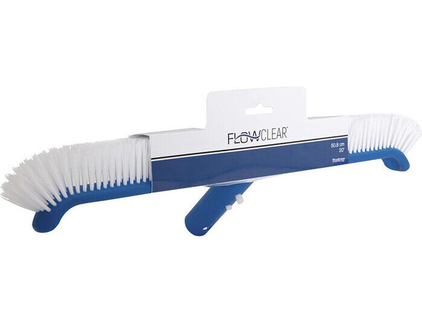 Spazzola per Pulizia Pareti Fondo Piscina 45 cm con Setole Dure Attacco a...