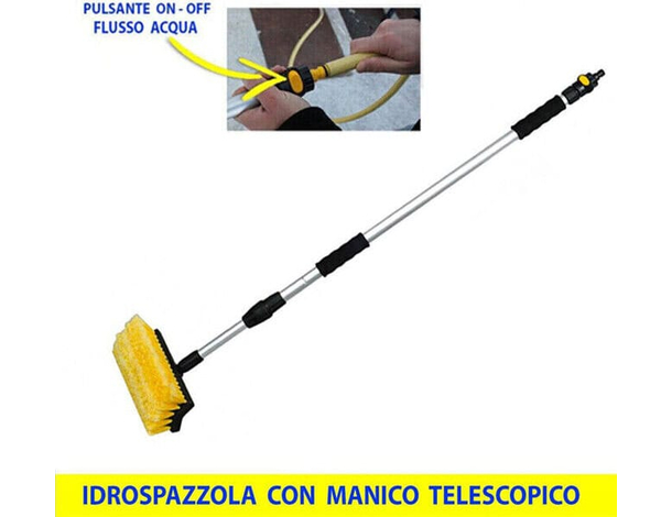 Spazzolone Telescopico per Lavaggio Pulizia Auto, SUV, Camion e Furgoni -... Spazzolone Telescopico per Lavaggio Pulizia Auto, SUV, Camion e Furgoni -...