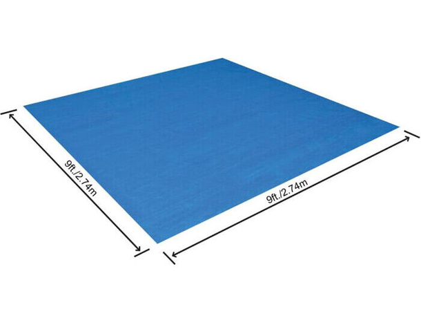Tappeto di Fondo per Piscina da 274x274 cm Fuoriterra Modello 58000 Tappetino...