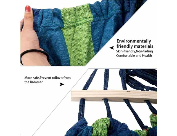 Amaca da Giardino Colorata in Tessuto da Appendere Campeggio 200x80 cm 100kg...