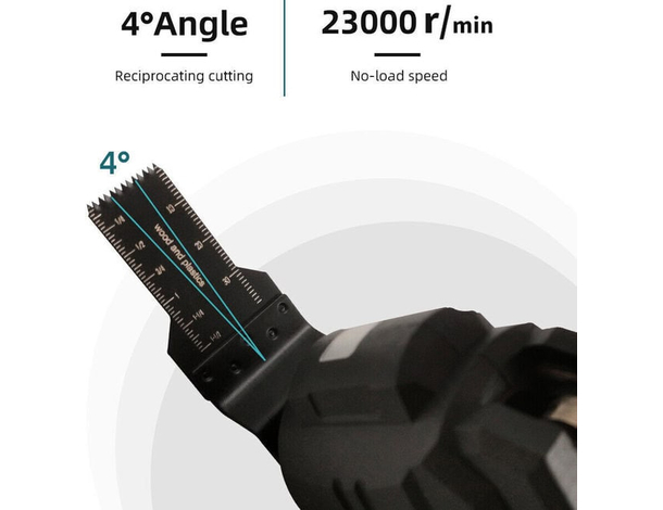 Utensile Multifunzione a Doppia Batteria Oscillante Portatile da 18V 4.0 Ah...