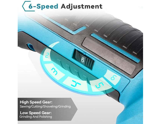 Utensile Multifunzione a Doppia Batteria Oscillante Portatile da 18V 4.0 Ah...