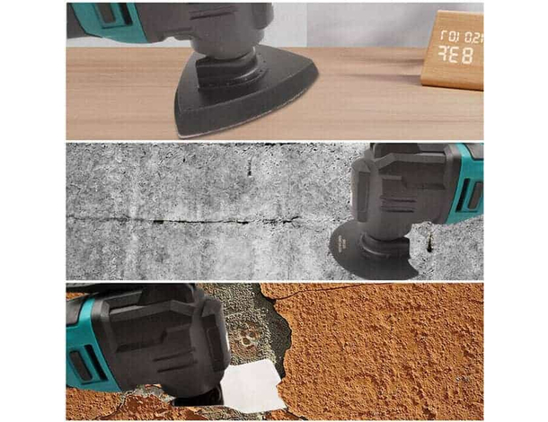 Utensile Multifunzione a Doppia Batteria Oscillante Portatile da 18V 4.0 Ah...