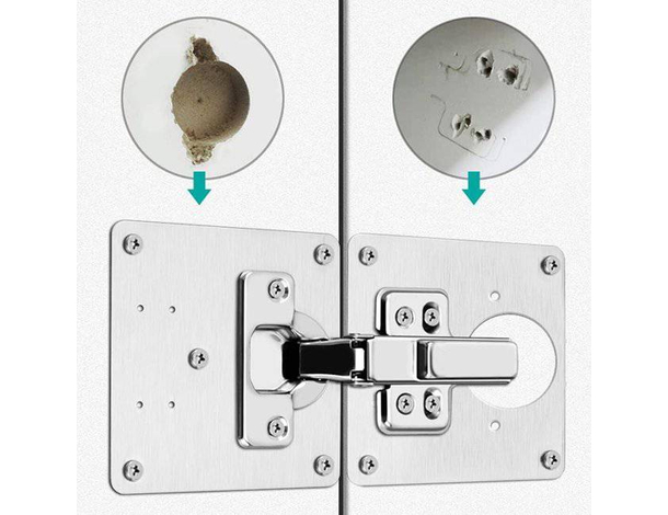12 Pezzi Piastre di Riparazione per Cerniere Armadietti per Armadi e Mobili...