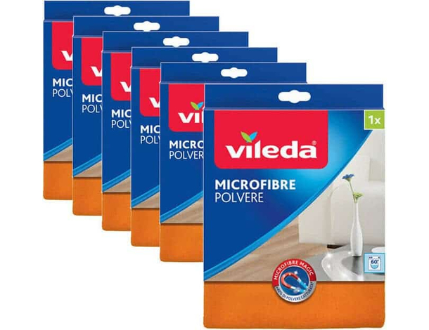 6 Pezzi Panno Microfibra Cattura Polvere 40x30 cm Microfibra Lavabile 36241
