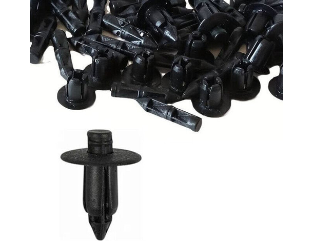 240 Pezzi Rivetto Clip in Plastica di Fissaggio Nero per Auto Moto Multiuso