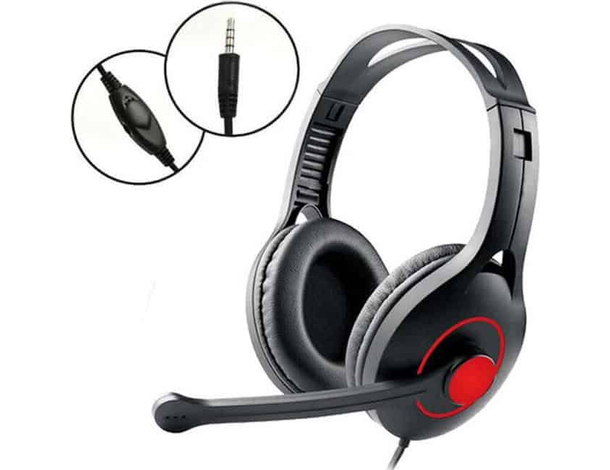 Cuffie da Gaming con Microfono Gioco per PC Jack 3,5 mm con Cavo Console Gamer