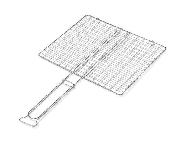 Doppia Griglia con Manici Graticola Leggera in Ferro Camino Barbecue 35x40 cm...