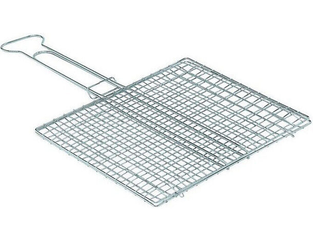 Doppia Griglia con Manici Graticola Leggera in Ferro Camino Barbecue 35x40 cm...