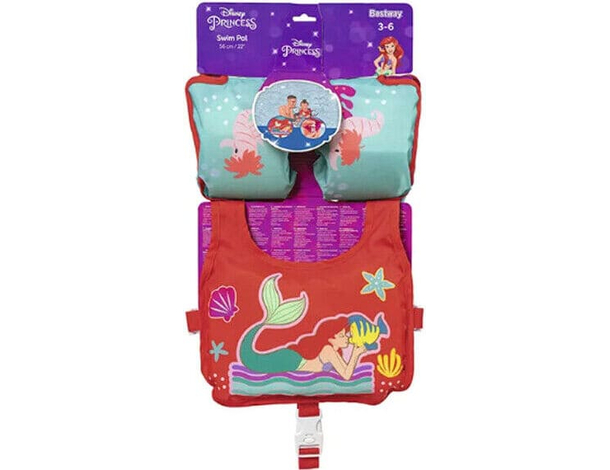 Giubbotto Di Salvataggio Braccioli Sirenetta Salvagente Bambini Galleggiante...