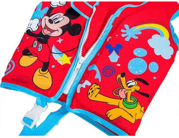 Giubbotto di Salvataggio per Bambini Salvagente Mickey Mouse Topolino Piscina...