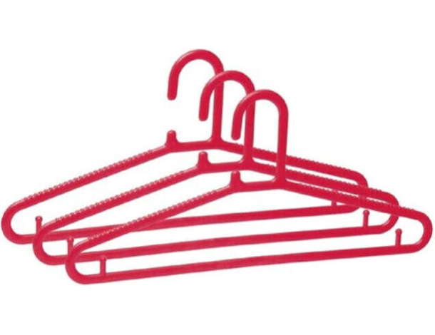 20 Grucce Appendiabiti Barra Pantaloni Plastica Forte Stampelle Vari Colori...