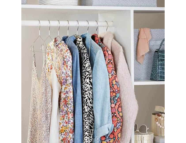 20x Grucce in Metallo Camicie Pantaloni Appendiabiti Lavanderia Tintoria 40...