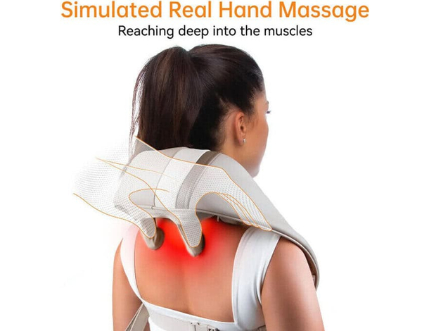 Massaggiatore Cervicale Massaggio per Collo e Spalle Schiena Riscaldamento 2