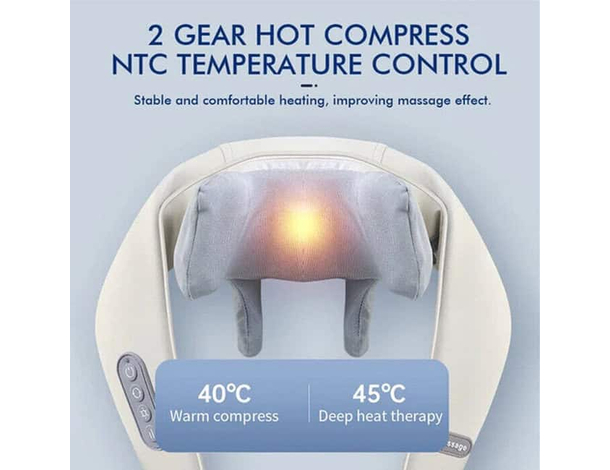 Massaggiatore Cervicale Massaggio per Collo e Spalle Schiena Riscaldamento 4