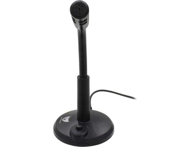 Microfono Flessibile Cablato Plug & Play 3,5mm da Tavolo Studio PC Conferenze...