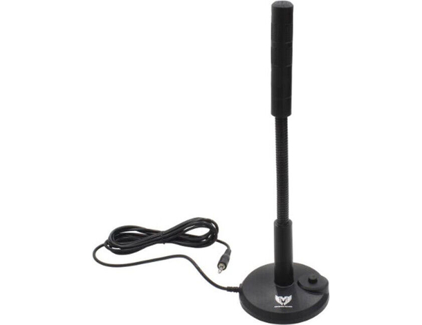 Microfono Flessibile Cablato Plug & Play 3,5mm da Tavolo Studio PC Conferenze...