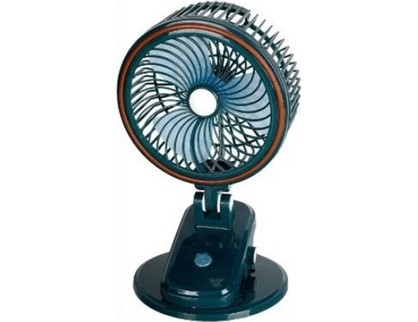 Mini Ventilatore Da Tavolo Ricaricabile USB Viaggio Ufficio Auto Casa 30x18cm