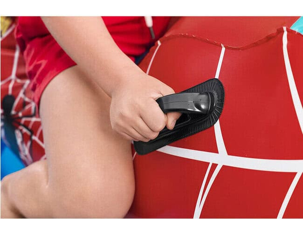 Moto Gonfiabile Cavalcabile di Spider-Man Bambini Mare Piscina Estate Bestway...