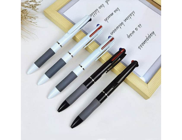 12 Pezzi Penna a Sfera 3 Colori Design a Molla Retrattile Plastica...