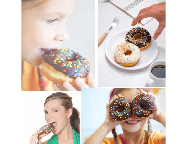 Piastra per Ciambelle 7 Mini Stampi Donuts Dolci Antiaderente Elettrica 700W...