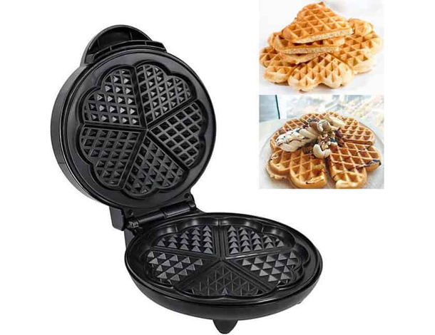 Piastra Waffle Cialde Dolci Antiaderente Elettrica 700W Macchina Wafer Maker
