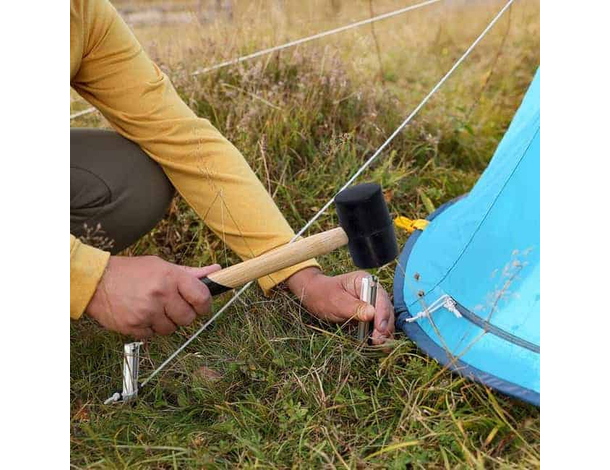 24 Pezzi Picchetto a V 23 cm per Tenda in Robusto Metallo Campeggio Picchetti...