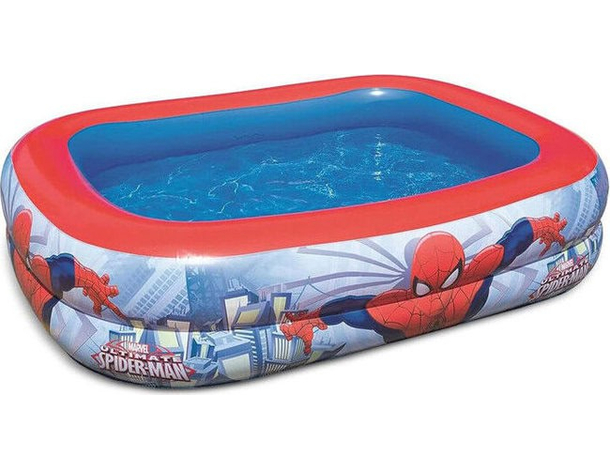 Piscina Gonfiabile Bambini Spiderman 201x150x51 cm Marvel Piscina Mare Estate
