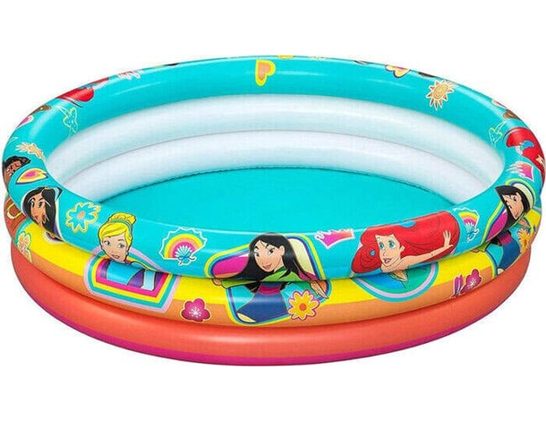Piscina Gonfiabile 3 Anelli Disney Principesse Bambini per Mare Piscina Estate