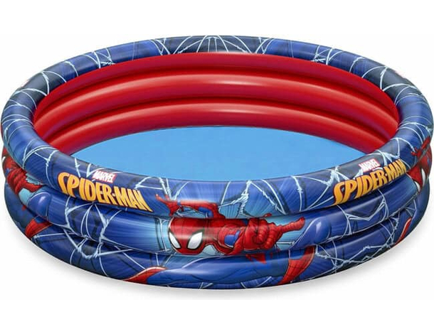Piscina Gonfiabile Tonda Bambini Spiderman 122x30 cm Marvel Piscina Mare Estate