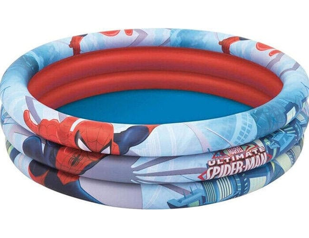 Piscina Gonfiabile Tonda Bambini Spiderman 122x30 cm Marvel Piscina Mare...