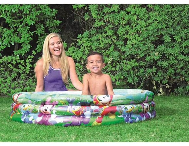 Piscina Rotonda Gonfiabile Fuoriterra per Bambini 122x25 cm Mickey Mouse...