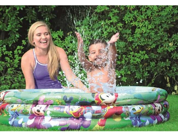 Piscina Rotonda Gonfiabile Fuoriterra per Bambini 122x25 cm Mickey Mouse...