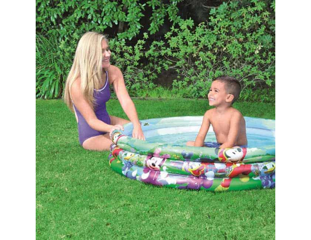 Piscina Rotonda Gonfiabile Fuoriterra per Bambini 122x25 cm Mickey Mouse...