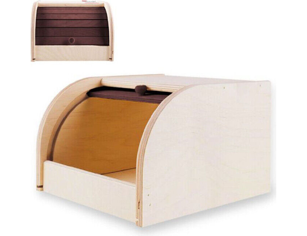 Portapane in Legno con Sportello Frontale Scorrevole Contenitore Pane Cucina
