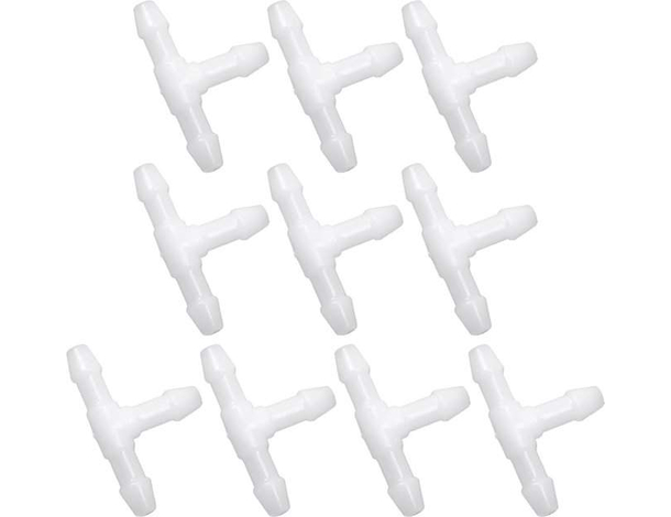 120 Raccordi Bianchi T Liquido Tergicristalli Vetri Parabrezza Connettore 3 Vie