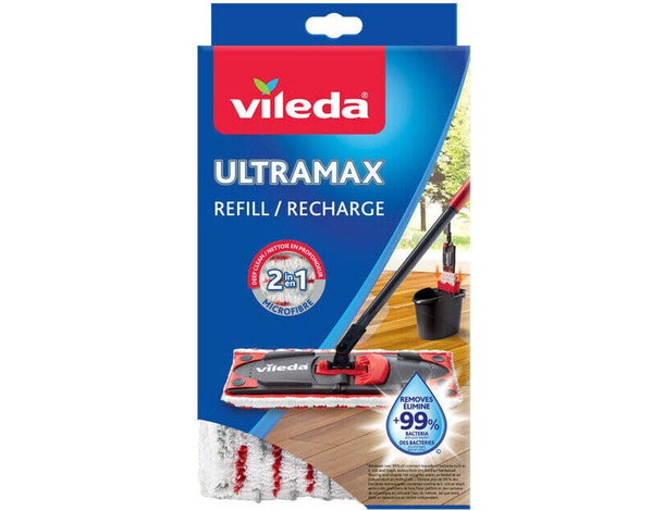 3 Pezzi Ricambi Vileda Revolution 2in1 Panno Ricambio per Mocio in Microfibra...